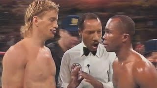 When Ray Leonard Confronted Trash Talking Lalonde [upl. by Einnaf]