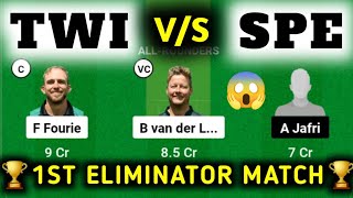 TWI VS SPE  TWI VS SPE Dream11  TWI VS SPE Dream11 Prediction  TWI VS SPE Dream11 Today Match [upl. by Buonomo526]