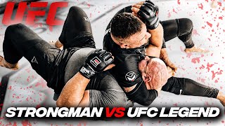 STRONGMAN VS UFC LEGEND FRANK MIR [upl. by Hayyifas]