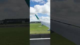 Aer Lingus wing watching Superb summer conditions landing into Shannon Ireland [upl. by Haimehen870]