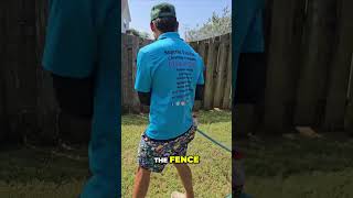 Soft Washing a Fence in 30 Seconds Quick Guide [upl. by Ybbob224]