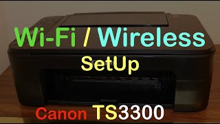 Canon TS3300 WiFi SetUp Review [upl. by Granny501]