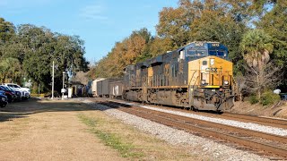 The CSX ALine in Ridgeland SC feat SCL era Crossing Signals  132023 [upl. by Rehportsirhc]