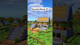 Minecraft Easy Survival House 🏠 minecraft shorts [upl. by Lucrece]