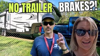 Trailer Brake Issues And The Fix Full Time RV [upl. by Drida]