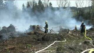 Feuerwehreinsatz Waldbrand in NetphenFrohnhausen [upl. by Oys10]