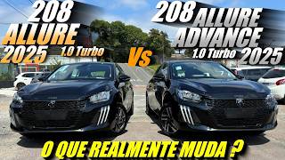 Comparativo NOVO 208 ALLURE 2025 vs NOVO 208 ALLURE ADVANCE 2025 Qual o melhor custobenefício [upl. by Aleakam]