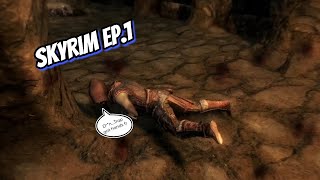 i should have played this game sooner  Skyrim Lets Play EP1 [upl. by Ejrog]