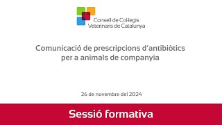 Comunicació de prescripcions d’antibiòtics per a animals de companyia [upl. by Alejandra401]