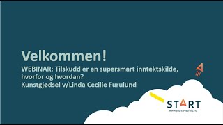 WEBINAR Tilskudd er en supersmart inntektskilde hvorfor og hvordan [upl. by Ymaj566]