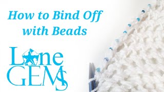 How to Bind Off with Beads [upl. by Meekar398]