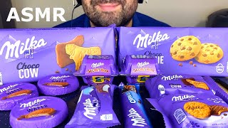 ASMR MILKA CHOCOLATE SECRET BOX WAFER CHOCO COOKIE SNACK MILKA OREO BAR MUKBANG EATING SOUNDS [upl. by Andaira]