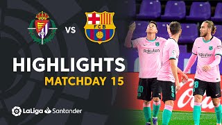 Highlights Real Valladolid vs FC Barcelona 03 [upl. by Lenehc]