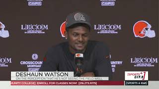 Browns QB Deshaun Watson on the Perception Hes Not Seeing the Field Well  Sports4CLE 92524 [upl. by Pelletier]