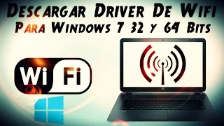 Descargar Driver De Wifi Para Windows7 32 y 64 Bits 2023 [upl. by Mill208]