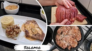 Cette viande cuit comme du beurre  Solomio purée à lail et sauce archiduc [upl. by Mcclees]