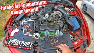 How to Install a Intake Air Temperature Gauge in your Car ProSport Gauges [upl. by Simonsen]