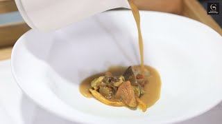 Receta de Sopa de maíz txakinarto del Restaurante Mina [upl. by Terzas]