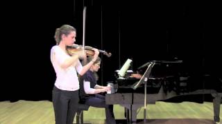 Iva and Anya Radinovic Grieg Sonata c minor op45 II movement [upl. by Eimmak122]