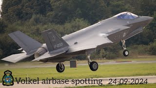 Volkel Airbase 24092024  Spotting  F35 Lightning  4 x Afterburner Takeoff [upl. by Heddi]