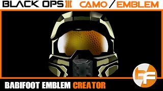 Black Ops 3 Emblem Tutorial 019  Master Chief Emblem Babifoot [upl. by Estus]