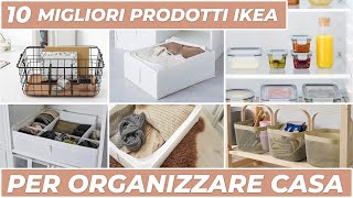 10 MIGLIORI PRODOTTI IKEA per ORGANIZZARE CASA  IDEE IKEA per RISPARMIARE SPAZIO [upl. by Llerreg]