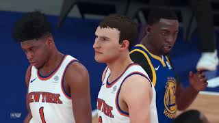 NBA Today Golden State Warriors vs New York Knicks Full Game Highlights Warriors vs Knicks NBA 2K18 [upl. by Donohue]