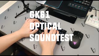 GK61 Optical Red Switches Sound Test [upl. by Nylirehc]