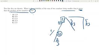 Bocconi Test Conditional Probability Question [upl. by Renato426]