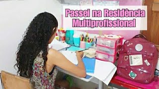 Passei na Residência Multiprofissional Como eu estudei pra Residência [upl. by Silda]