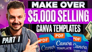 How I Earn 1000Week with Canva Templates – Full Tutorial [upl. by Datha]