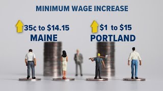 Minimum wage in Maine increases statewide to 1415 per hour [upl. by Aizan]