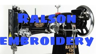 Ralson embroidery machine ralson embroidery ka use ralson ke karyralson machine ka cloth per use [upl. by Anilahs]