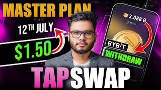 TapSwap New Update  12 July Listing amp Wallet Connect for TapSwap Withdrawal [upl. by Nwahsram]