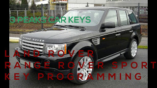 RANGE ROVER SPORT SPARE 27 TDV6 36 TDV8 NEW 3 BUTTON KEY PROGRAMMING 2005 2009 LR3 LR088260 [upl. by Leva]