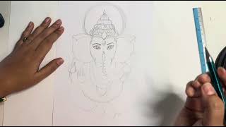 How to sketch Ganesha to draw in mandala and zentangle style [upl. by Annoik]