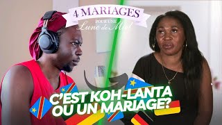 DES CHENILLES AU REPAS😱 CEST UN MARIAGE OU KOHLANTA  4 Mariages Pour Une Lune De Miel reaction [upl. by Natlus]