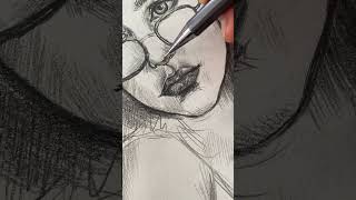 Draw a portraitHow to draw portraitsshorts portrait tiktok [upl. by Doro]