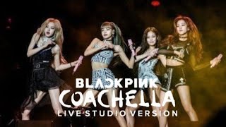 BLACKPINK  WHISTLE  COACHELLA 2019 Live Band Studio Version [upl. by Lilia390]