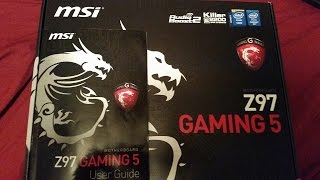 MSI Gaming 5 Z97 Motherboard 2014 Build Part 1 [upl. by Holcman]