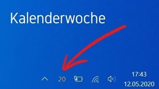 Kalenderwoche auf Taskleiste anzeigen  Windows [upl. by Atikihs]