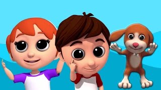 Kopf Schultern Knies und Zehen  3d Kinder lieder  Lernen Körperteile  Kids Learn  Head Shoulder [upl. by Dicky]