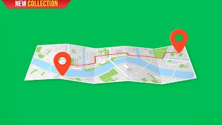 Green Screen Map Locator Animation  4K  Global Kreators [upl. by Veejar]