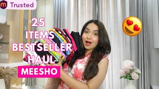 25 Meesho Anarkali set  kurta set  tops  jeans  bags  shoes etc try on Haul 😍  Isha Vinod Jain [upl. by Capwell914]