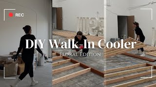 DIY Floral Cooler  Building a Walk In Cooler  Day 1 4K [upl. by Ramu]