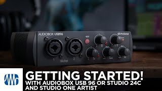 Getting Started with the AudioBox USB96 or Studio 24c and Studio One Artist [upl. by Salzhauer]