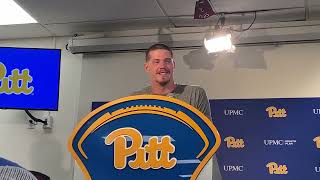 Pitt QB Eli Holstein Speaks After Win over West Virginia in Backyard Brawl [upl. by Laenej159]