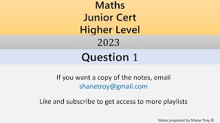 2023 JC HL Question 1 [upl. by Atiekal]