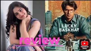 Dulquer salman lucky Bhaskar  movie review [upl. by Klotz]