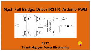 217  Mạch Full Bridge Driver IR2110 Arduino PWM [upl. by Saum810]